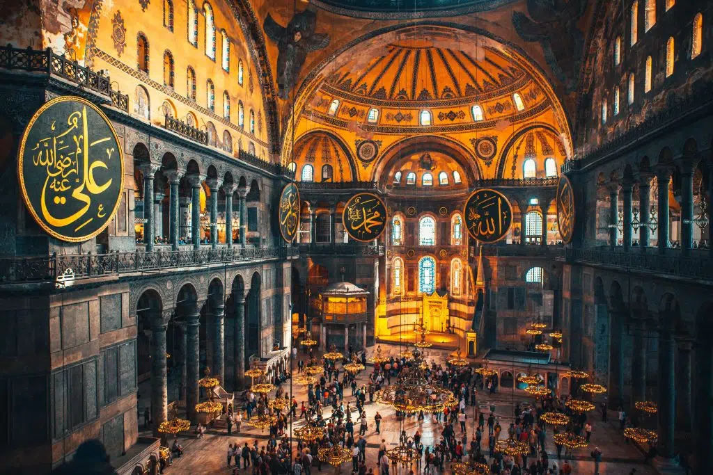 Interior of Ayasofya Hagia Sophia Istanbul Constantinople Christian patriarchal basilica