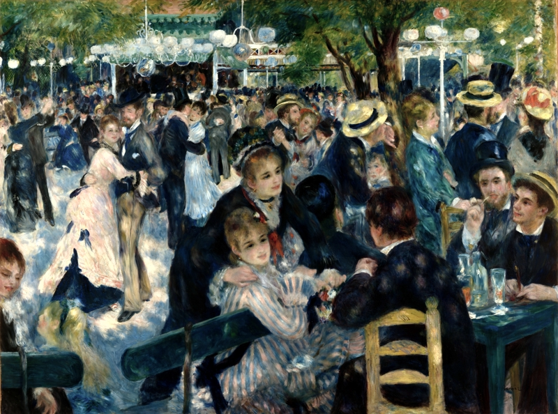 Dance at Le Moulin de la Galette by Pierre-Auguste Renoir, 1876