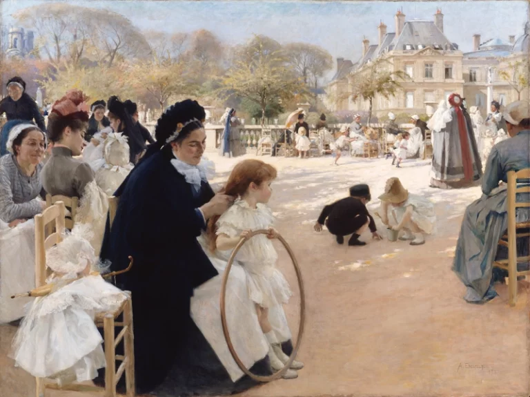 The Luxembourg Gardens by Albert Edelfelt, 1887