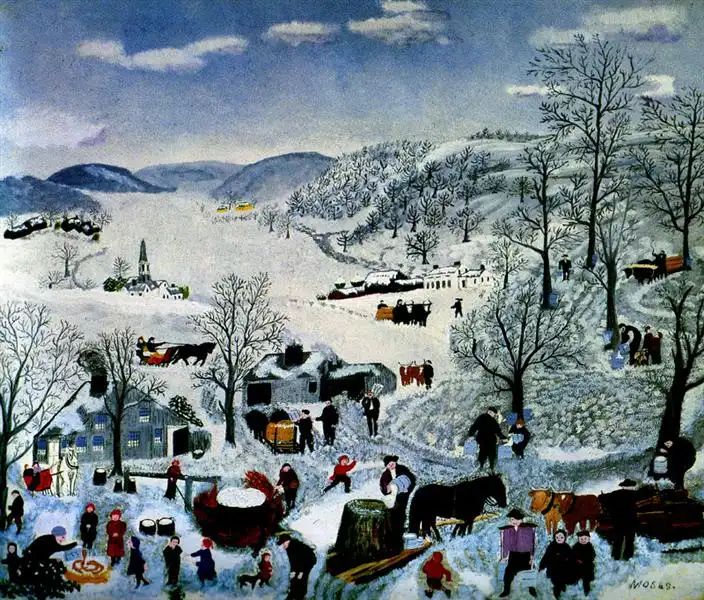 Grandma Moses - Sugaring Off