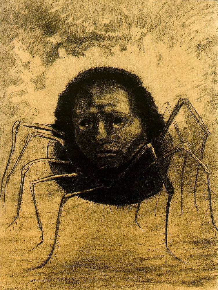 The Crying Spider by Odilon Redon, 1881