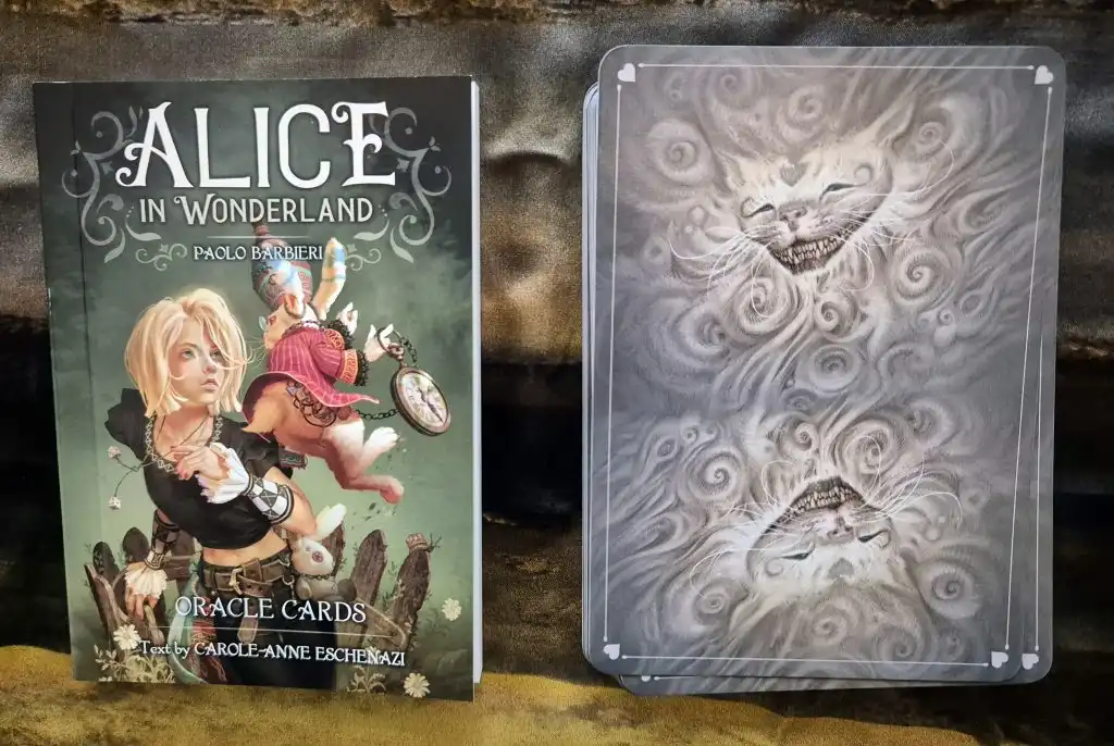 Alice in Wonderland Oracle Guidebook and the deck