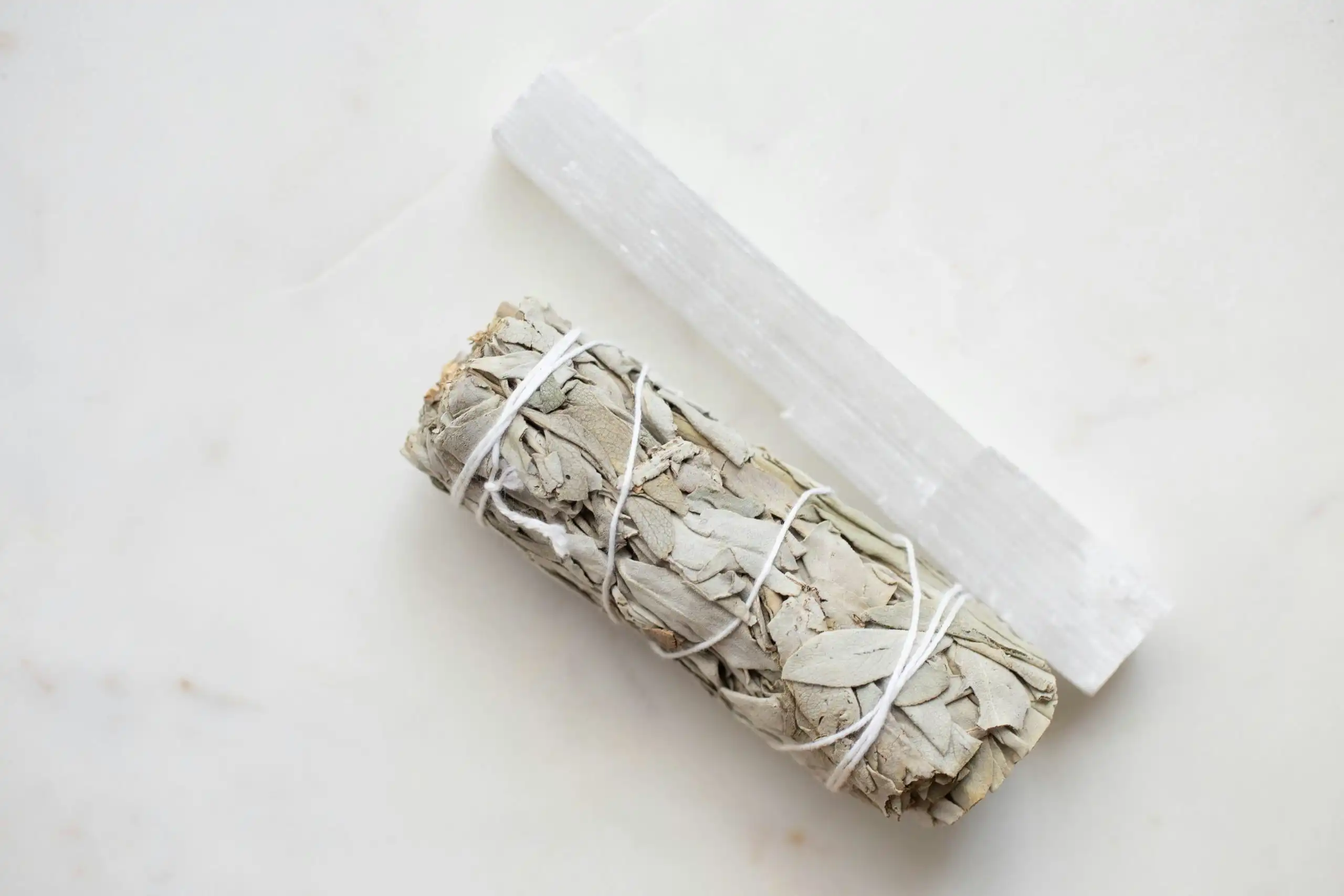 Sage and Selenite Wand Photograph by Renee Kiffin