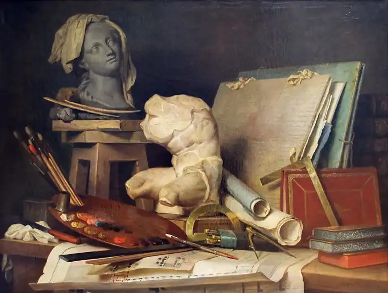 The Attributes of the Arts by Anne Vallayer-Coster, 1769