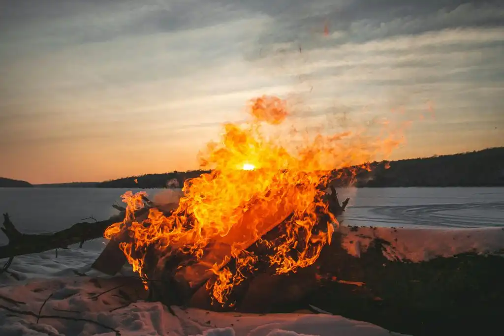 During Imbolc, bonfires can be burned to celebrate