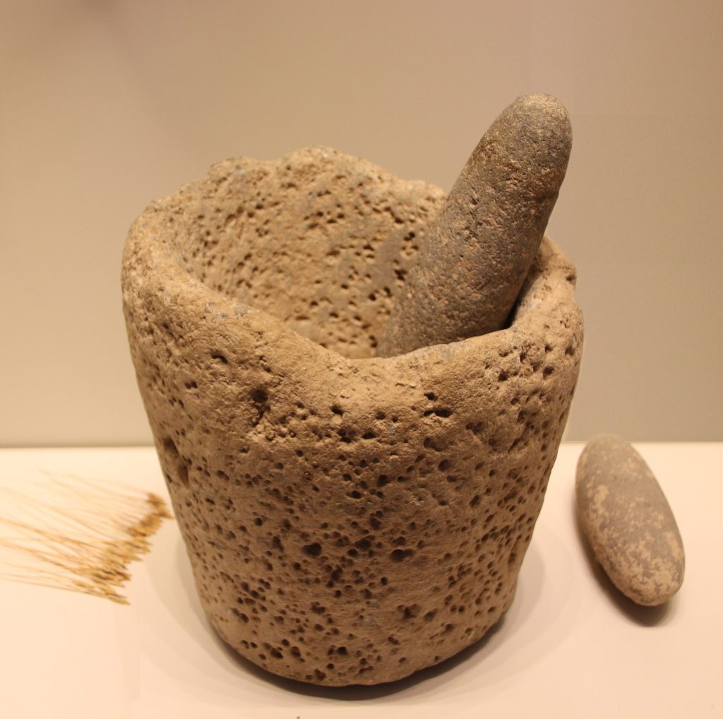 99f2ac04 stone age stone mortar pestle kebaran culture 22000 18000 bp