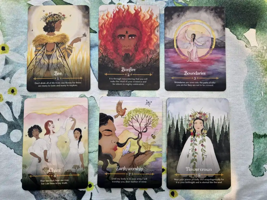 Seasons of the Witch: Beltane Oracle - Example Cards