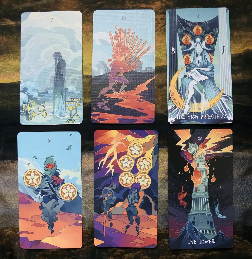 Elemental Strength Tarot Cards