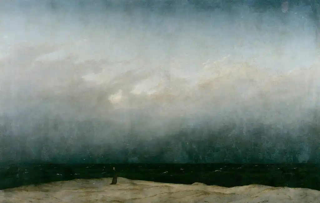 Monk by the Sea by Caspar David Friedrich, 1808