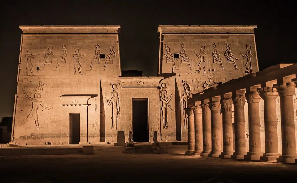 The temple of Isis is a good example of ancient Egyptian art
